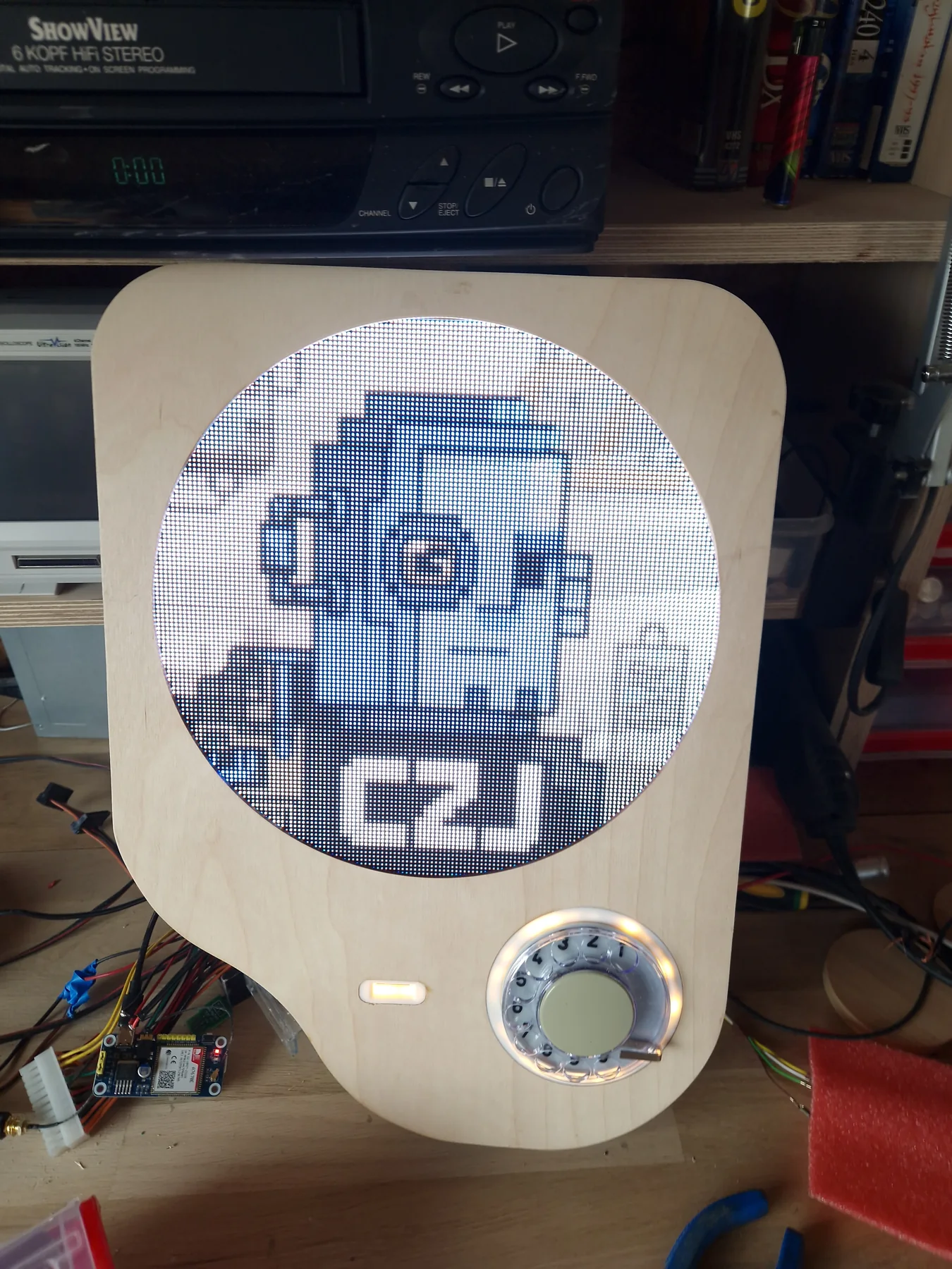 Interactive terminal with rotary dial and RGB matrix display