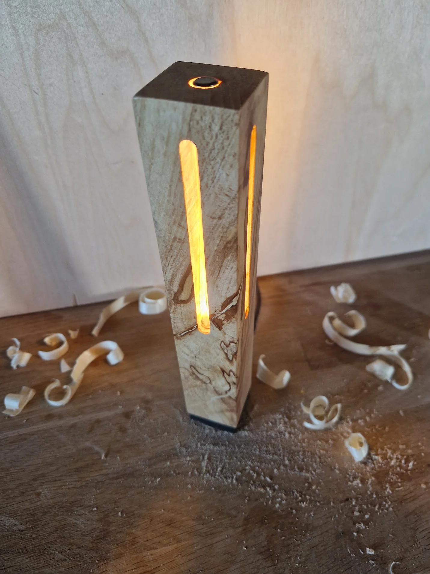 Lignara II lit, among wood shavings