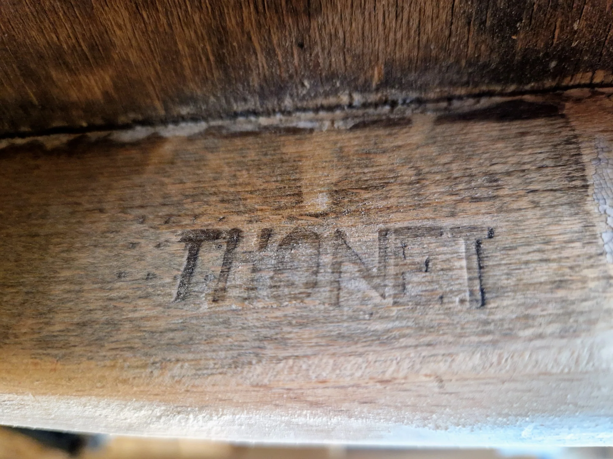 Old maker mark found in reclaimed timber